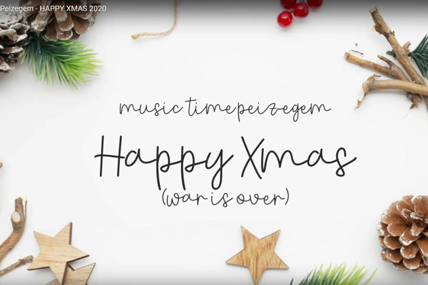 Music Time Peizegem โ Happy Xmas in beeld, en op muziek vanuit ons kot!
